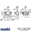 Matki EX17 O Elixir Classic Exposed Single Outlet Shower Mixer Dimensions
